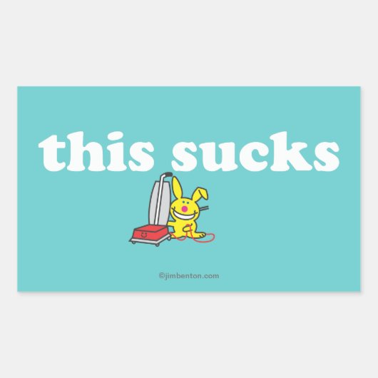 Das Ist zum Kotzen Rechteckiger Aufkleber (Vorderseite)