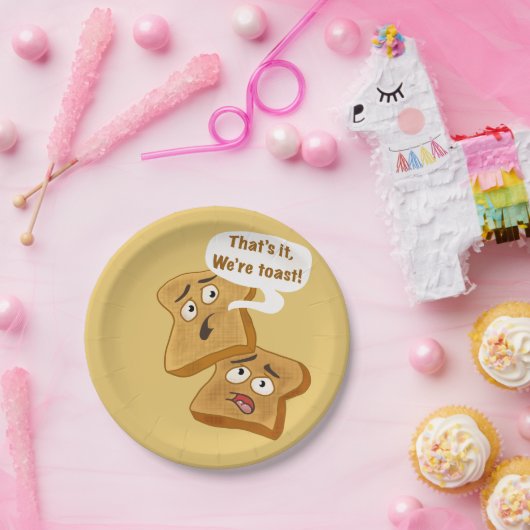 Das ist's, wir sind Toast! Pappteller (Party)