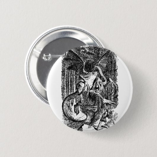 Das Jabberwocky Button (Vorne & Hinten)