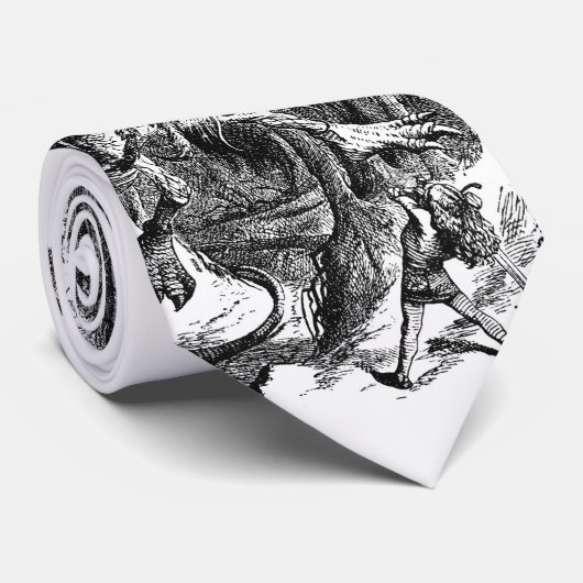 Das Jabberwocky Krawatte (Gerollt)