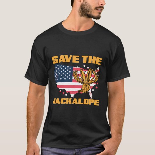 Das Jackalope Funny Cryptid Jackrabbit Rabbit gere T-Shirt (Vorderseite)
