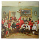 Das Jagd-Frühstück, der Hall des Junggesellen, Fliese (Vorderseite)