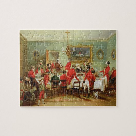 Das Jagd-Frühstück, der Hall des Junggesellen, Puzzle (Horizontal)