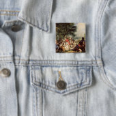 Das Jagd-Mittagessen, 1737 Button (Beispiel)