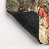 Das Jagd-Mittagessen, 1737 Mousepad (Ecke)