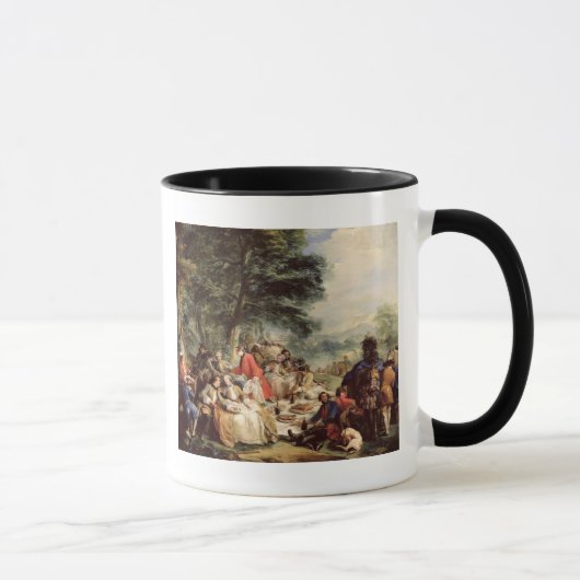 Das Jagd-Mittagessen, 1737 Tasse (Rechts)