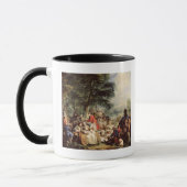 Das Jagd-Mittagessen, 1737 Tasse (Links)