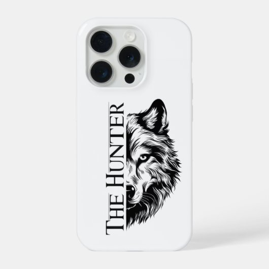 Das Jäger-Wolf-Handyhülle-Design iPhone Hülle (Rückseite)