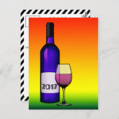 Das Jahr 2017 Postkarte (Vorne/Hinten)