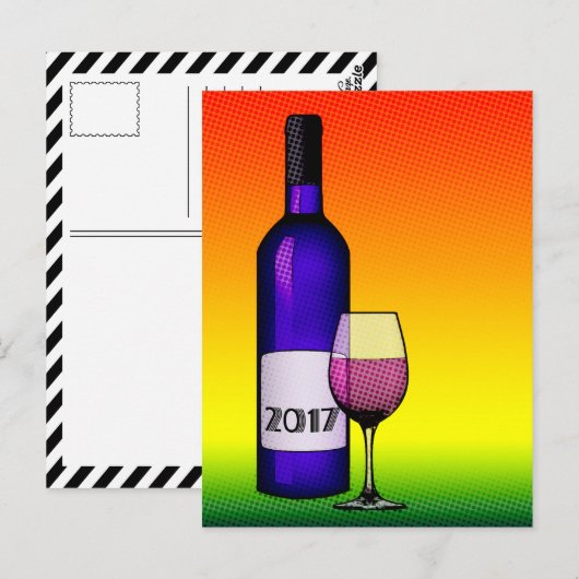 Das Jahr 2017 Postkarte (Vorne/Hinten)