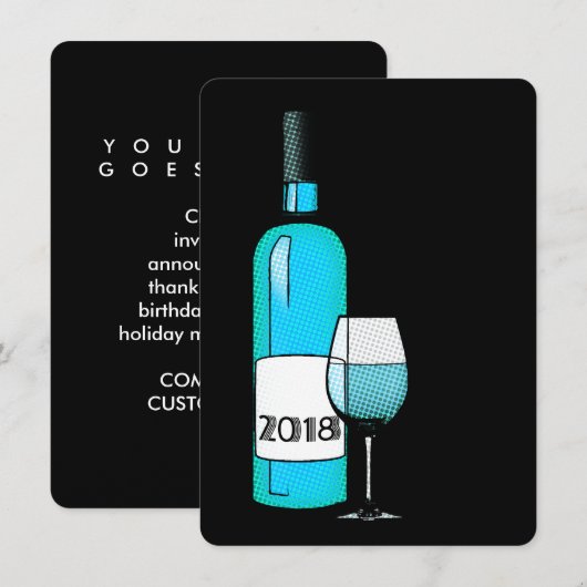 Das Jahr 2018! Einladung (Vorne/Hinten)