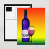 Das Jahr 2018! Postkarte (Vorne/Hinten)