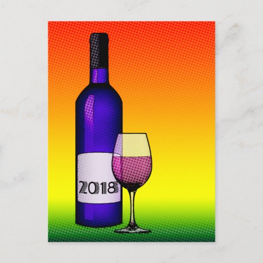 Das Jahr 2018! Postkarte (Vorderseite)
