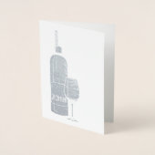 Das Jahr 2018! Silberfolie Folienkarte (Vorderseite)