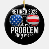 Das Jahr 2023 wurde nicht mehr von meinem Problem Keramik Ornament (Hinten)