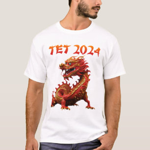Das Jahr 2024 des vietnamesischen Drachen im neuen T-Shirt