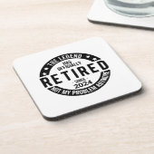 Das Jahr 2024 nicht mehr mein Problem, lustig Getränkeuntersetzer (Linke Seite)