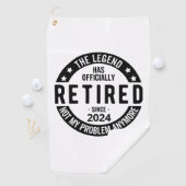 Das Jahr 2024 nicht mehr mein Problem, lustig Golfhandtuch (Insitu)