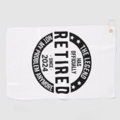 Das Jahr 2024 nicht mehr mein Problem, lustig Golfhandtuch (Horizontal)