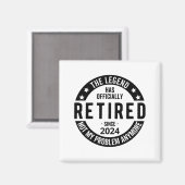 Das Jahr 2024 nicht mehr mein Problem, lustig Magnet (Vorderseite/Rückseite)