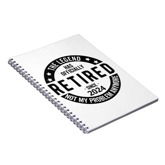 Das Jahr 2024 nicht mehr mein Problem, lustig Notizblock (Rechte Seite)