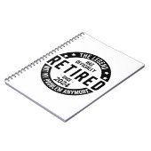 Das Jahr 2024 nicht mehr mein Problem, lustig Notizblock (Linke Seite)