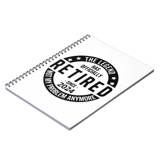 Das Jahr 2024 nicht mehr mein Problem, lustig Notizblock (Linke Seite)