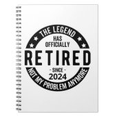 Das Jahr 2024 nicht mehr mein Problem, lustig Notizblock (Vorderseite)