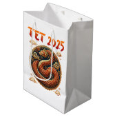 Das Jahr 2025 des nake vietnamesischen Neujahrs Mittlere Geschenktüte (Vorderseite Schrägansicht)