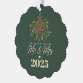 Das Jahr 2025, in dem wir Personalisiert geworden  Ornament Karte (Links)