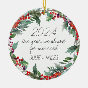 Das Jahr, das wir fast Verheiratet Got haben Hoc Keramik Ornament