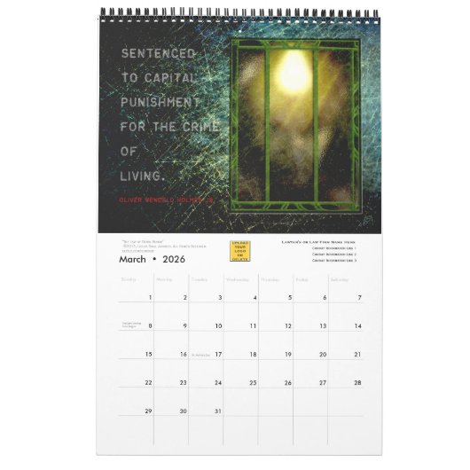 Das Jahr der Anwälte - Personalisiert Kalender (Mär 2026)