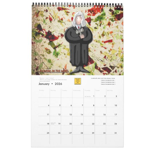 Das Jahr der Anwälte - Personalisiert Kalender (Jan 2026)