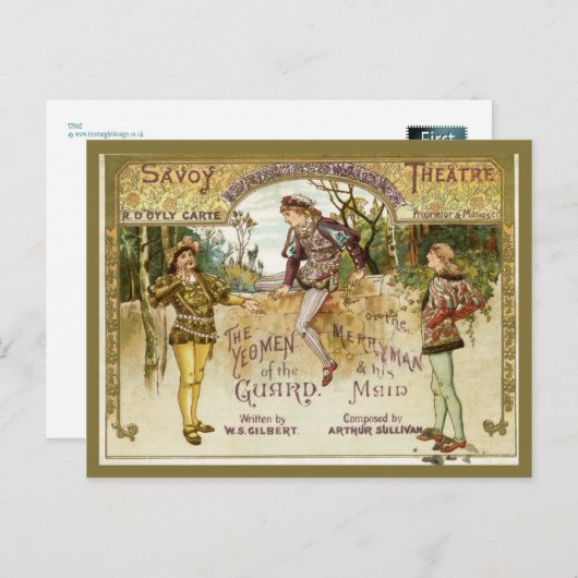 Das Jahr der Garde Postkarte (Vorne/Hinten)