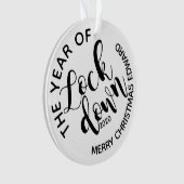 Das Jahr der Lockerung 2020 frohe Weihnachten Ornament (Vorderseite)