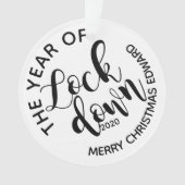 Das Jahr der Lockerung 2020 frohe Weihnachten Ornament (Vorderseite)