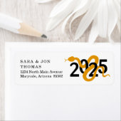 Das Jahr der Schlange 2025 - Rücksendeadressen-Auf (Insitu)