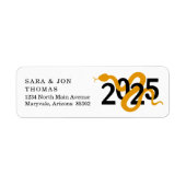 Das Jahr der Schlange 2025 - Rücksendeadressen-Auf (Vorne)