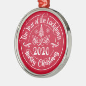 Das Jahr der Stilllegung 2020 Weihnachten Ornament Aus Metall (Links)