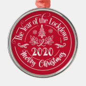Das Jahr der Stilllegung 2020 Weihnachten Ornament Aus Metall (Vorne)