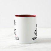 Das Jahr der Tiger-Kürzung in chinesischem Papier Tasse (Zentrum)