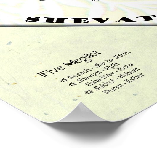 Das Jahr der Tora Poster (Ecke)