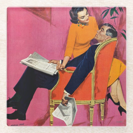 Das Jahr der Unzufriedenheit Glasuntersetzer (Vorderseite)