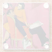 Das Jahr der Unzufriedenheit Glasuntersetzer (Rückseite)