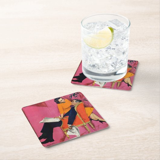 Das Jahr der Unzufriedenheit Rechteckiger Pappuntersetzer (Vor Ort)