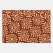 das Jahr des Drachen mit Luxus-Design begrüßen Geschenkpapier Set (Vorderseite 3)