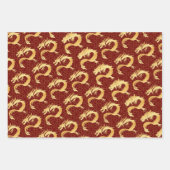 das Jahr des Drachen mit Luxus-Design begrüßen Geschenkpapier Set (Vorderseite 2)