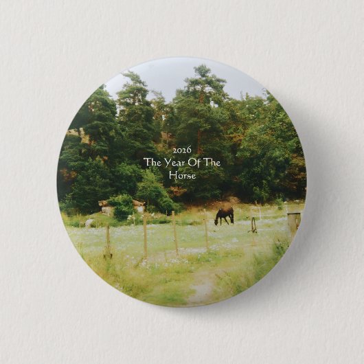 Das Jahr des Pferdes, 2026, Button (Vorderseite)