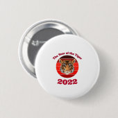 Das Jahr des Tigers 2022 Button (Vorne & Hinten)