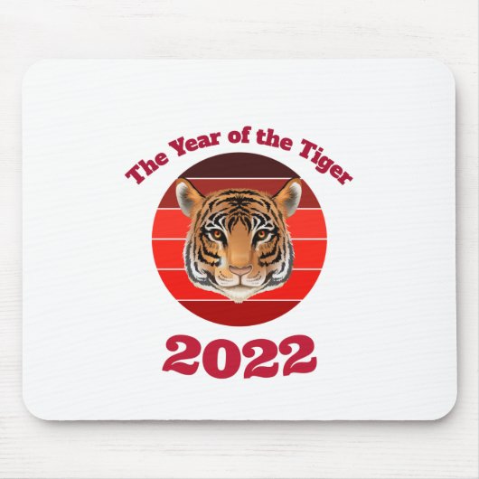 Das Jahr des Tigers 2022 Mousepad (Vorne)